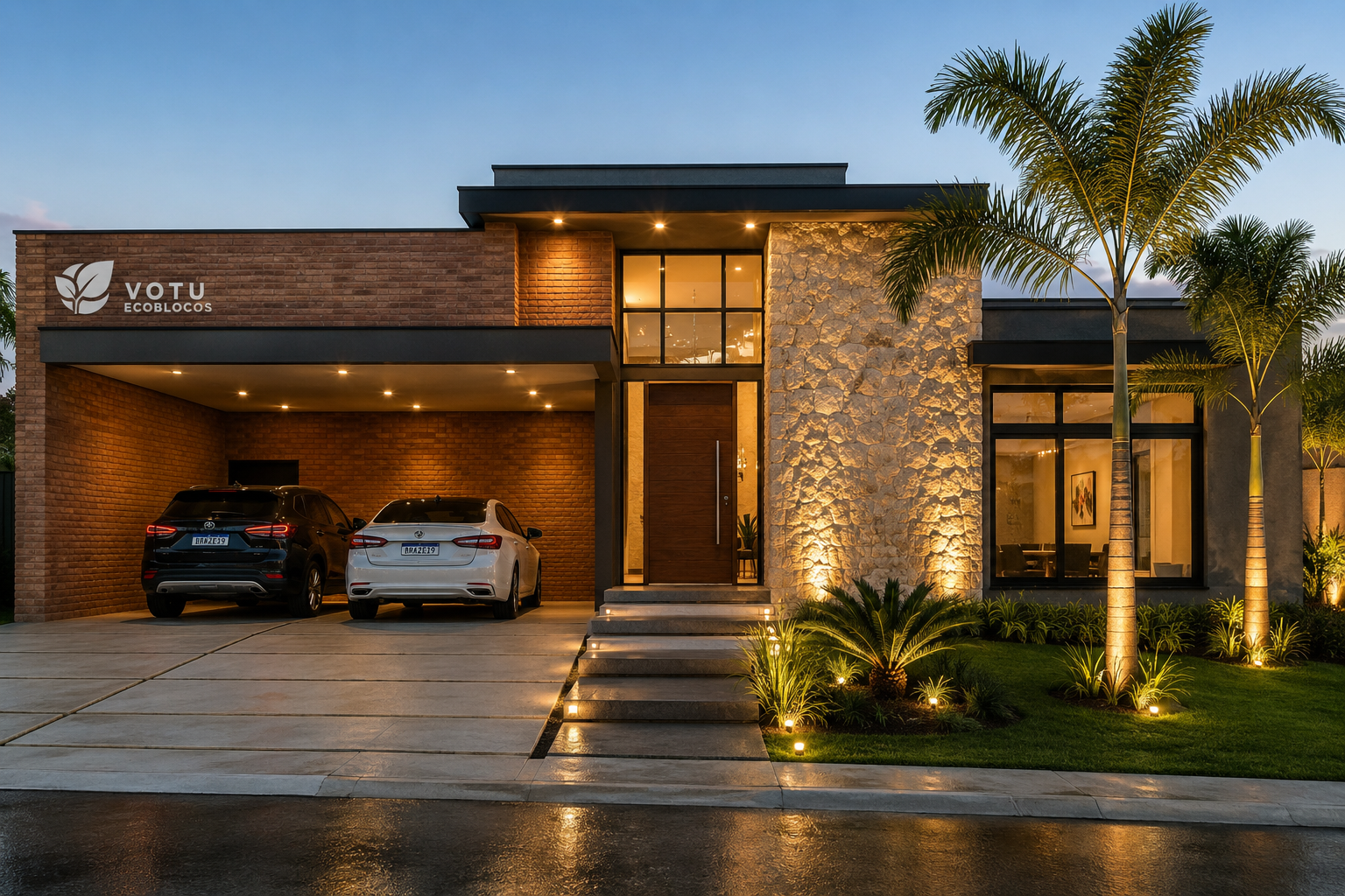Fachada Moderna Linear